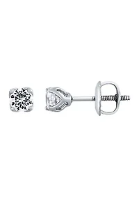 Grown With Love 1/2 ct. t.w. Lab Created Diamond Stud Earrings in 14K White Gold 