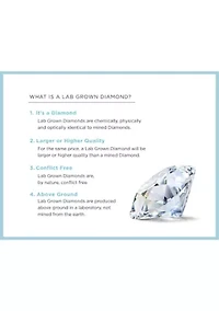 Grown With Love 1/2 ct. t.w. Lab Created Diamond Stud Earrings in 14K White Gold 