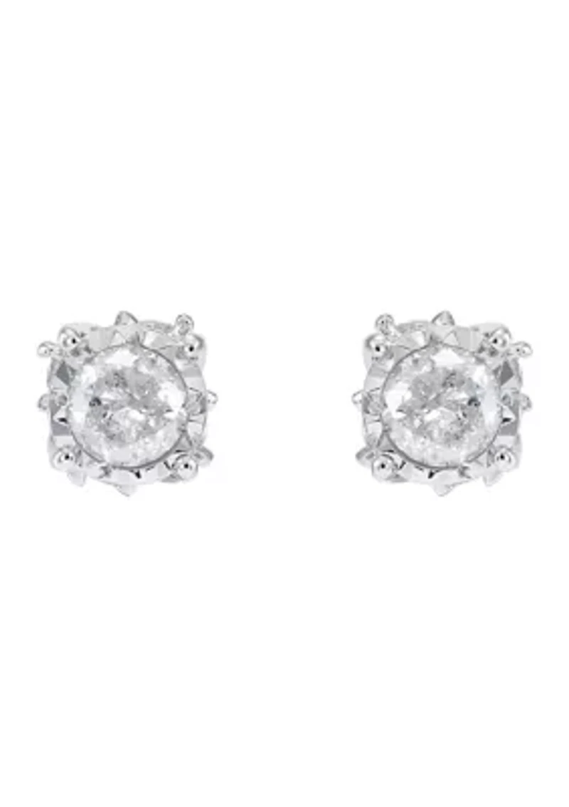 1/2 ct. t.w. Diamond Stud Earrings in 10K White Gold