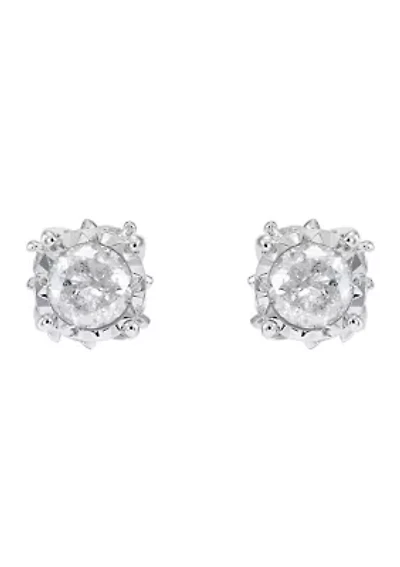 1/2 ct. t.w. Diamond Stud Earrings in 10K White Gold
