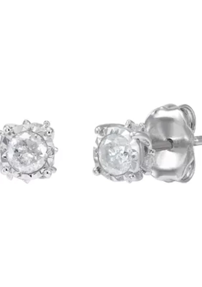 1/2 ct. t.w. Diamond Stud Earrings in 10K White Gold
