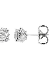 1/2 ct. t.w. Diamond Stud Earrings in 10K White Gold