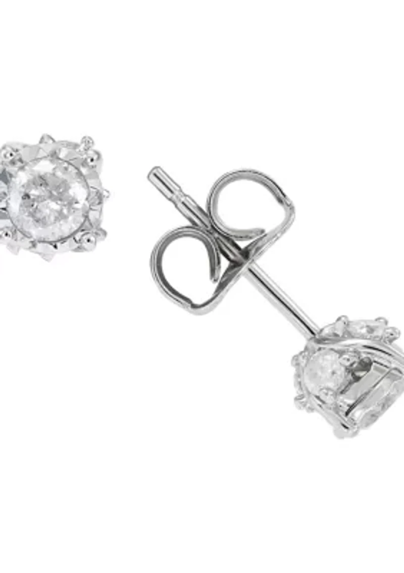 1/2 ct. t.w. Diamond Stud Earrings in 10K White Gold