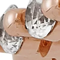 Created White Sapphire Ring in 10K Rose Gold