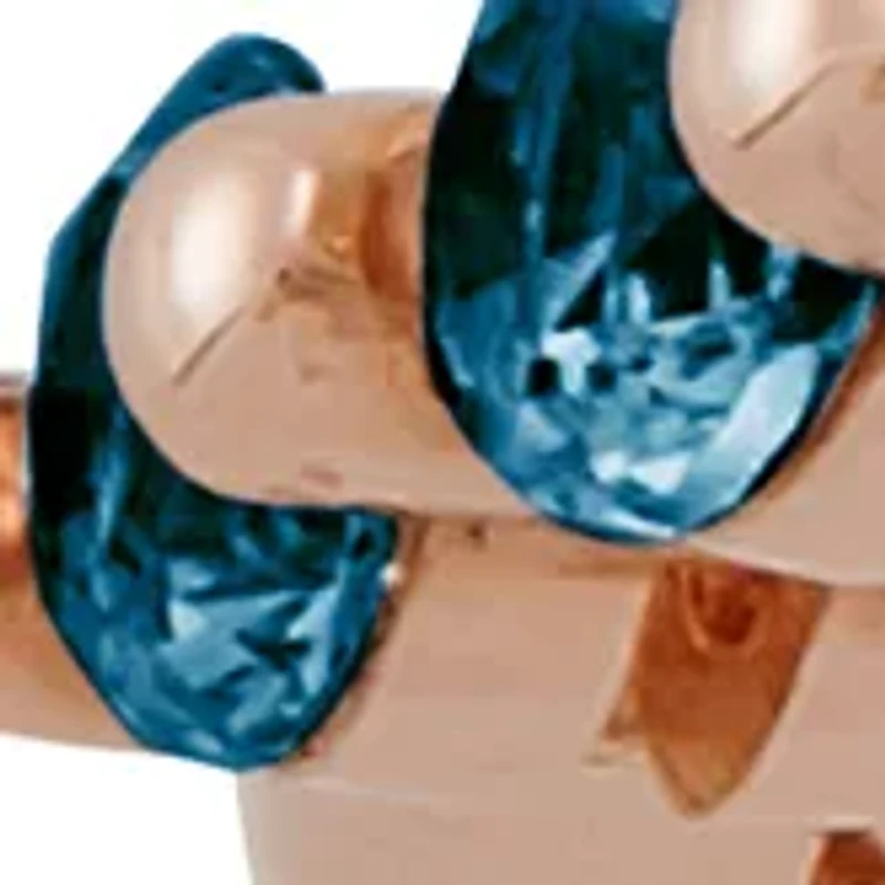 Blue Topaz Ring in 10K Rose Gold