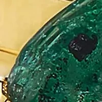 Emerald Bypass Ring in 10K Yellow Gold