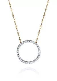 1/10 ct. t.w. Diamond Pendant Necklace 10K White Gold