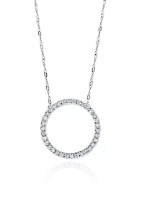 1/10 ct. t.w. Diamond Pendant Necklace 10K White Gold
