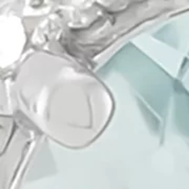1/5 ct. t.w. Diamond and Aquamarine Drop Earrings in 10K White Gold