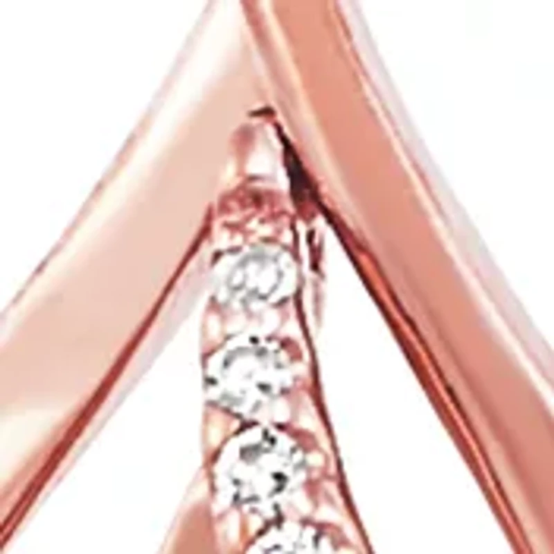 1/10 ct. t.w. Diamond Pendant Necklace in 10K Rose Gold 