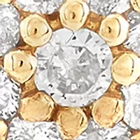 Snowflake Earrings in 10K Yellow Gold