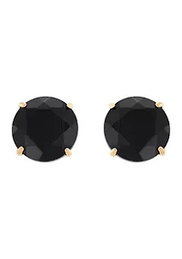 Onyx Stud Earrings in 10K Yellow Gold