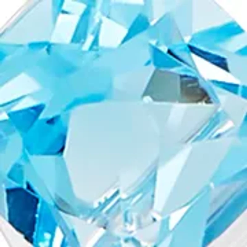 Swiss Blue Topaz Neckalce in Sterling Silver
