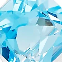 Swiss Blue Topaz Neckalce in Sterling Silver
