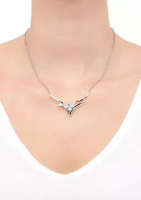 Swiss Blue Topaz Neckalce in Sterling Silver