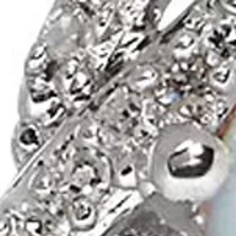 Opal and Diamond Pendant in Sterling Silver