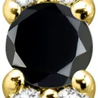 Onyx and Created White Sapphire Necklace in Sterling Silver with 18" Cable Chain