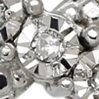 1/10 ct. t.w. Diamond Accent Infinity Necklace with 17 Inch Curb Chain in Sterling Silver