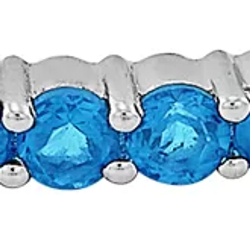 1.52 ct. t.w. Swiss Blue Topaz Bracelet in Sterling Silver 