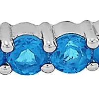 1.52 ct. t.w. Swiss Blue Topaz Bracelet in Sterling Silver 