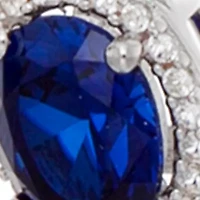 Sapphire Pendant Necklace in Sterling Silver