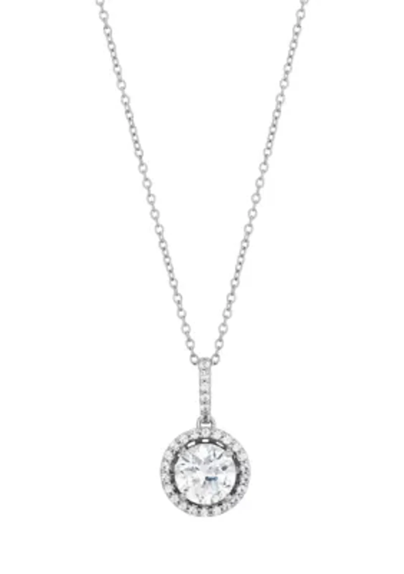 Created White Sapphire Set in Sterling Silver