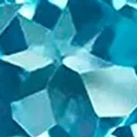 London Blue Topaz and Create White Sapphire Set in Sterling Silver