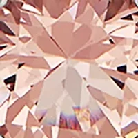 Nano Morganite and Created White Sapphire Pendant and Earrings Set in Sterling Silver