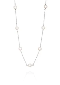 Freshwater Pearl Necklace in Sterling Silver