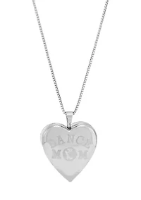 Heart Locket with 18" Box Chain Necklace in Sterling Silver
