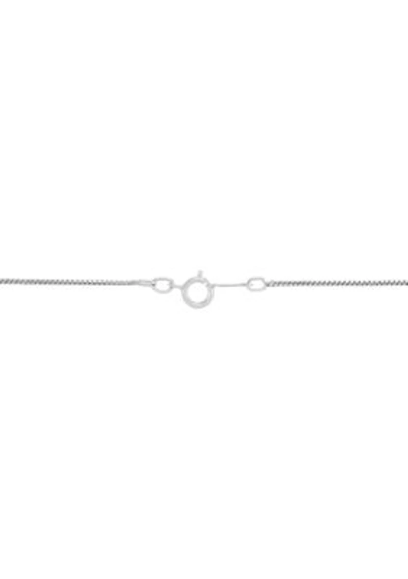 Heart Locket with 18" Box Chain Necklace in Sterling Silver