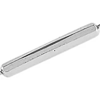 Long Bar and Beads Links Anklet in Sterling Silver