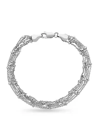 Sterling Silver Strand Bead Bracelet
