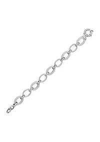 Sterling Silver Open Link Chain Bracelet