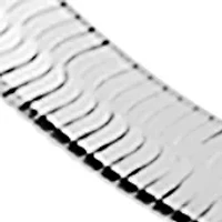 Millimeter Solid Herringbone Chain Necklace in Sterling Silver