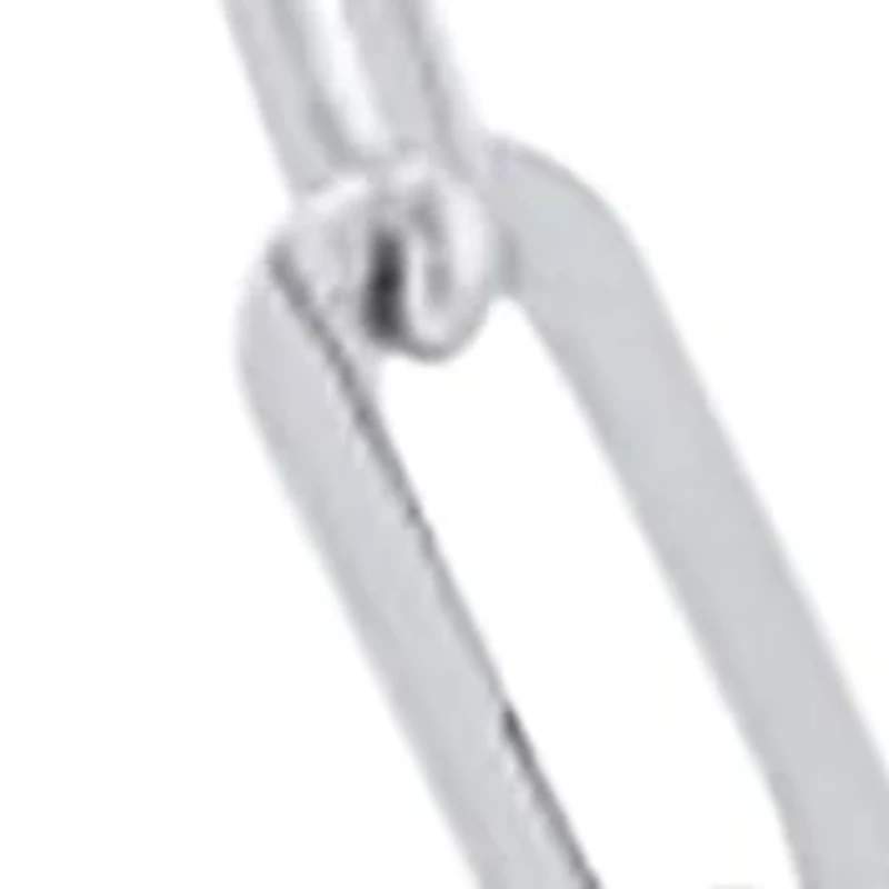 3.9 Millimeter Solid Paperclip Chain Necklace in Sterling Silver