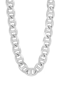 7.7 Millimeter Oval Marina Chain in Sterling Silver