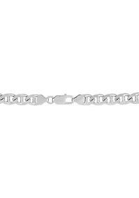 7.7 Millimeter Oval Marina Chain in Sterling Silver