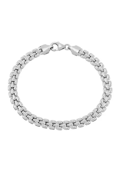 Mini Panther Chain Bracelet in Sterling Silver
