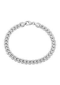Mini Panther Chain Bracelet in Sterling Silver