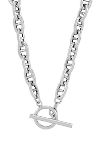 Toggle Chain Necklace in Sterling Silver