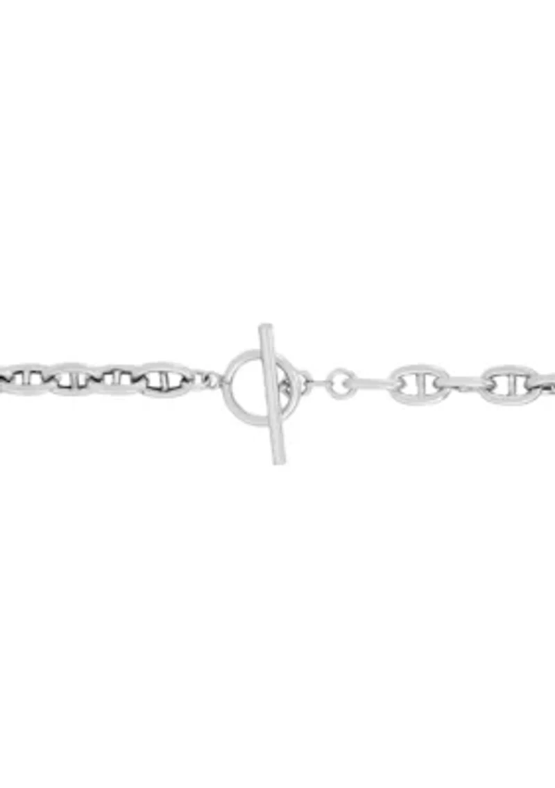 Toggle Chain Necklace in Sterling Silver