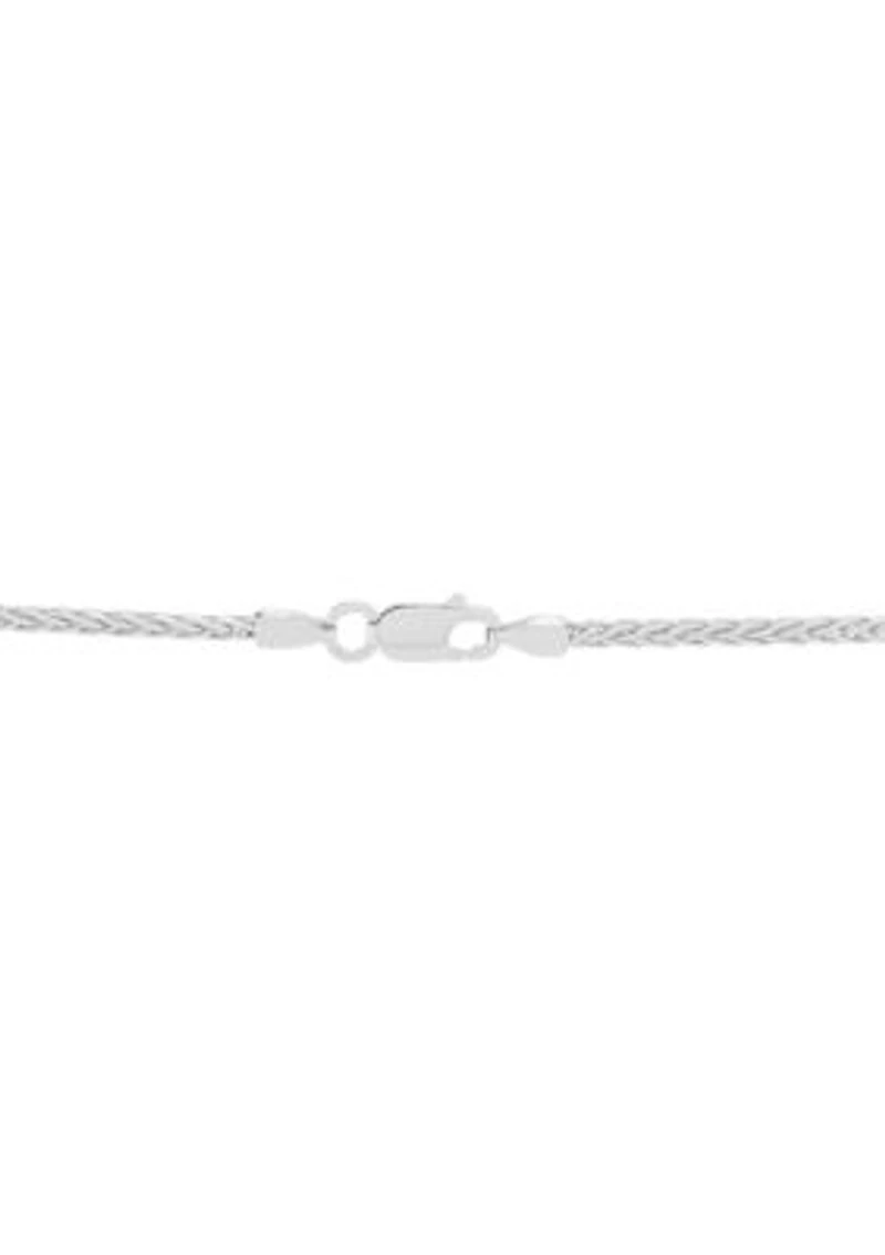 Solid Wheat Chain in Sterling Silver