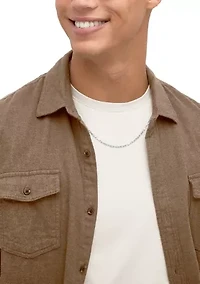 Solid Box Chain in Sterling Silver