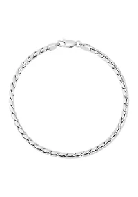 Solid Cardano Chain Bracelet in Sterling Silver