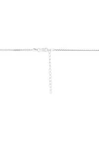 Solid Flat Serpentine Chain Necklace in Sterling Silver