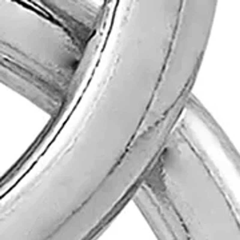 Double Tube Hoop Earrings in Sterling Silver