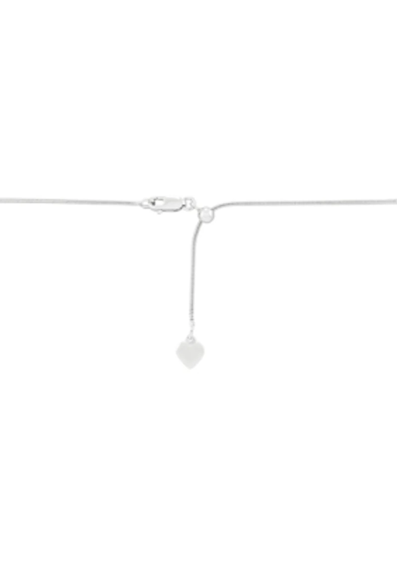 Sterling Silver Adjustable Snake Chain Necklace