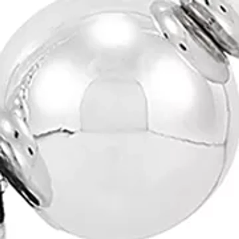 Graduated Hollow Beads Necklace in Sterling Silver 