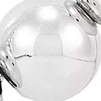 Graduated Hollow Beads Necklace in Sterling Silver 